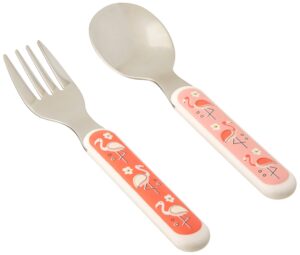 sugarbooger silverware set, flamingo