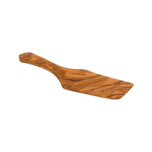 wooden cake spatula / tart / pastry / pie server - olive wood server spatula - akwood