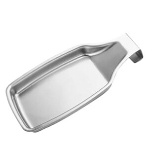 upkoch 1pc 304 stainless steel spoon rest stainless steel utensil holder spatula metal stainless steel ladle kitchen spoon organizer spoon and fork holder fork spoon knife holder silver