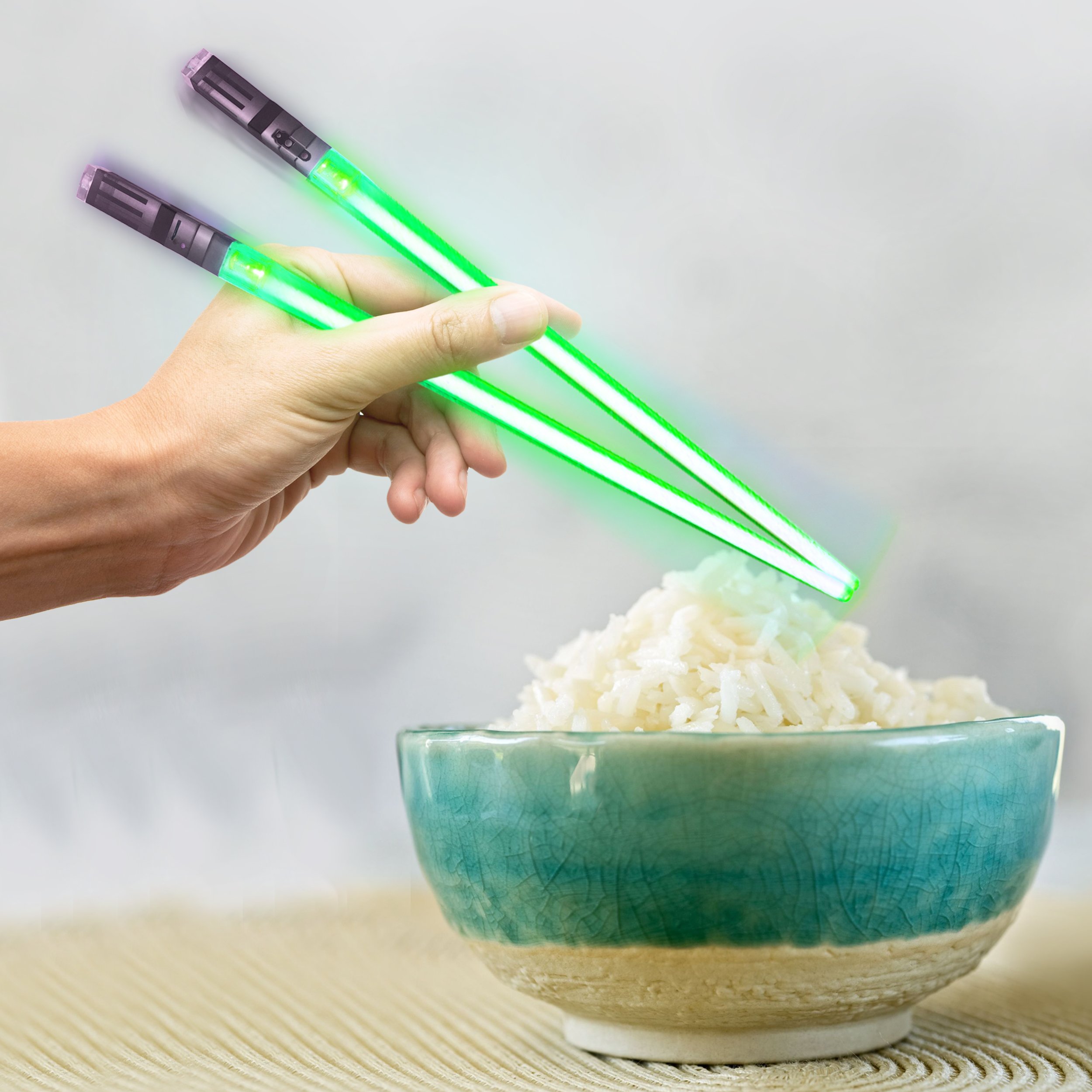 Sabers Chop Lightsaber Led Light Up Chopsticks 1 Pair Skywalker Green