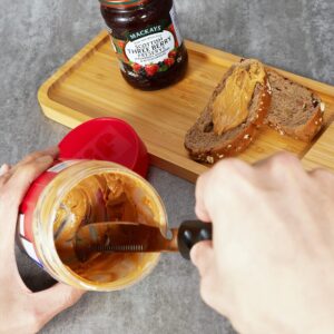 Rfstekhnikos 4 In 1 Multi-Function Knife for Spreading Peanut Butter, Butter, and Jam with Ease | Stir, Scrape, and Clean The Jars Simply | Open Bottles, and Cans Effortlessly! 1X1