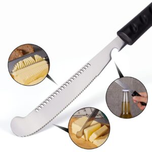 Rfstekhnikos 4 In 1 Multi-Function Knife for Spreading Peanut Butter, Butter, and Jam with Ease | Stir, Scrape, and Clean The Jars Simply | Open Bottles, and Cans Effortlessly! 1X1