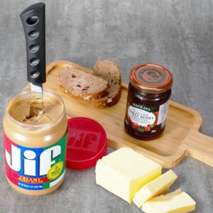 Rfstekhnikos 4 In 1 Multi-Function Knife for Spreading Peanut Butter, Butter, and Jam with Ease | Stir, Scrape, and Clean The Jars Simply | Open Bottles, and Cans Effortlessly! 1X1