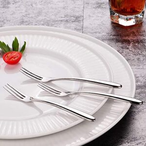 csinos 304 stainless steel mini fruit forks small dessert forks 12-piece appetizer forks silverware set