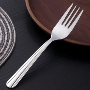 Salad Fork 6-Inch Tea Dessert Fork Stainless Steel Small Dinner Fork, BUY&USE Set of 12 Silverware