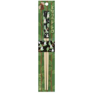 My Neighbor Totoro Bamboo Chopstick -Anti-Slip Grip for Ease of Use - Authentic Japanese Design - Lightweight, Durable and Convenient - Leaves