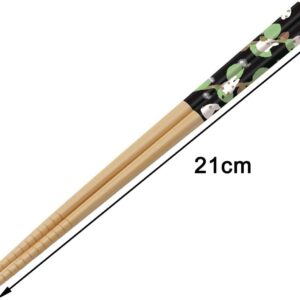 My Neighbor Totoro Bamboo Chopstick -Anti-Slip Grip for Ease of Use - Authentic Japanese Design - Lightweight, Durable and Convenient - Leaves