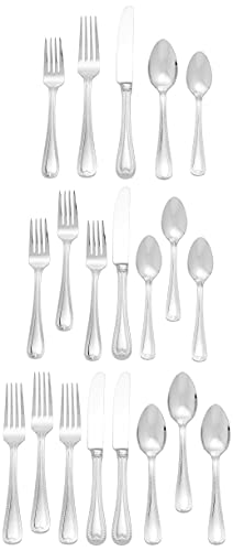 Lenox Vintage Jewel 20-Piece Flatware Set, 3.60 LB, Metallic