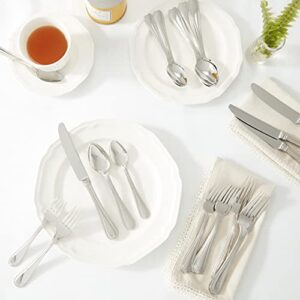 Lenox Vintage Jewel 20-Piece Flatware Set, 3.60 LB, Metallic