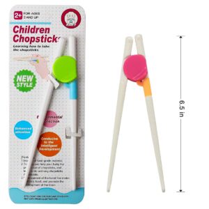 Miraclekoo Kids Chopsticks Training,4 Pairs Training Chopsticks for Kids Toddler Beginners ,Easy to Use Learning Chopsticks