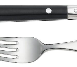 Ginkgo International Le Prix 20-Piece Stainless Steel Flatware Place Setting, Black, Service for 4