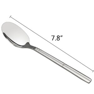 Saedy Stainless Steel Dinner Spoon/Table Spoon Sets, 7.8 Inches, 12-piece