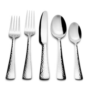 kitchinox perles 20-piece stainless steel silverware set, flatware service for 4