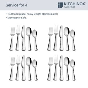 Kitchinox Perles 20-piece Stainless Steel Silverware Set, Flatware Service for 4