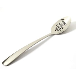 Nana Gifts from Grandkids Grandchildren Grandson, Funny Nana's Peanut Butter Spoon Engraved Stainless Steel, Peanut Butter Lovers Gifts for Women, Best Birthday Valentine Mother's Day Christmas Gift