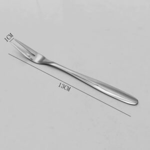 10pcs stainless steel 304 forks,Fruit, dessert, party use. Multi-purpose small stainless steel fork, exquisite life indispensable companion