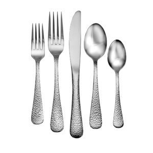 liberty tabletop providence 20 piece flatware set service for 4 stainless steel silverware 18/10 made in usa
