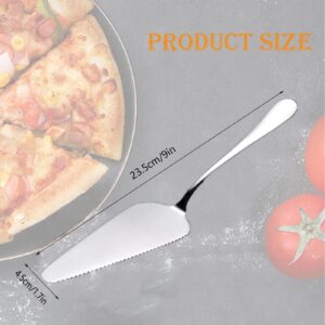 Pie Server, Stainless Steel Cake Cutter, 30 Pcs Pie Slicer, 9 Inches cake server, Pie Server Spatula for Pizza Dessert Cheese Cutting, Pie Slicer (Silver)