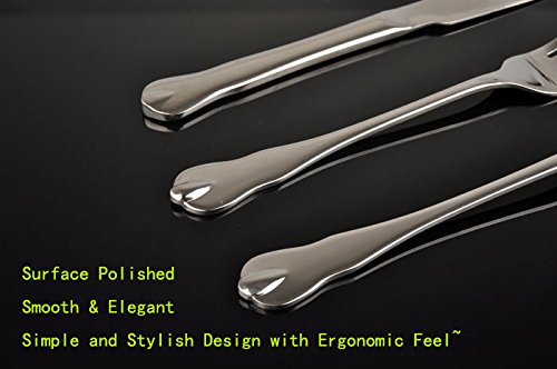 Large Soup Spoons, Large Stainless Steel Restaurant & Hotel Quality Round Soup Spoons, Set of 10