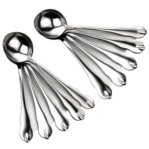 large soup spoons, large stainless steel restaurant & hotel quality round soup spoons, set of 10