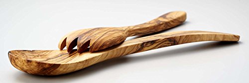 Naturally Med Olive Wood Salad Servers