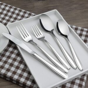 Jekiyo 18/10 Stainless Steel Flatware Sets, Heavy Duty Silverware 30-Piece