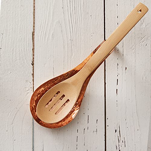 CTW Home Collection 370726 Stamped Copper Spoon Rest, 9.25-inch Width