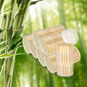 Total Bamboo Forks 3.5 Inches Appetizer Forks Double Prong Appetizer Cocktail Forks Mini Food Blunt End Forks for Banquet Catering Party 4 Packs 440 Pieces