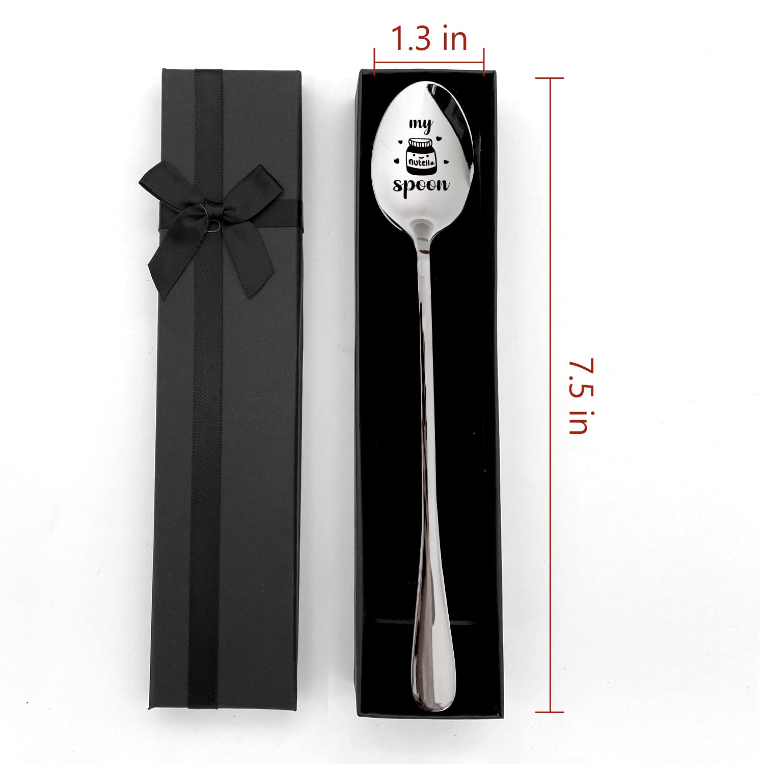 XIKAINUO My Nutella Spoon Stainless Steel Dessert Spoon for Nutella Lovers, Gift for Any Nutella Fan or a Perfect Addition to Your Own Collection of Spoons