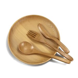 Miraclekoo Wood Spoons for Eating and Soup Wooden Soup Spoons,7 Inch,5 Pcs