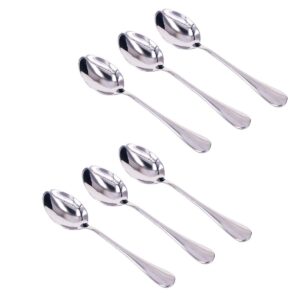 KINGSUPER Stainless Steel Table Soup Spoon(Set of 6)