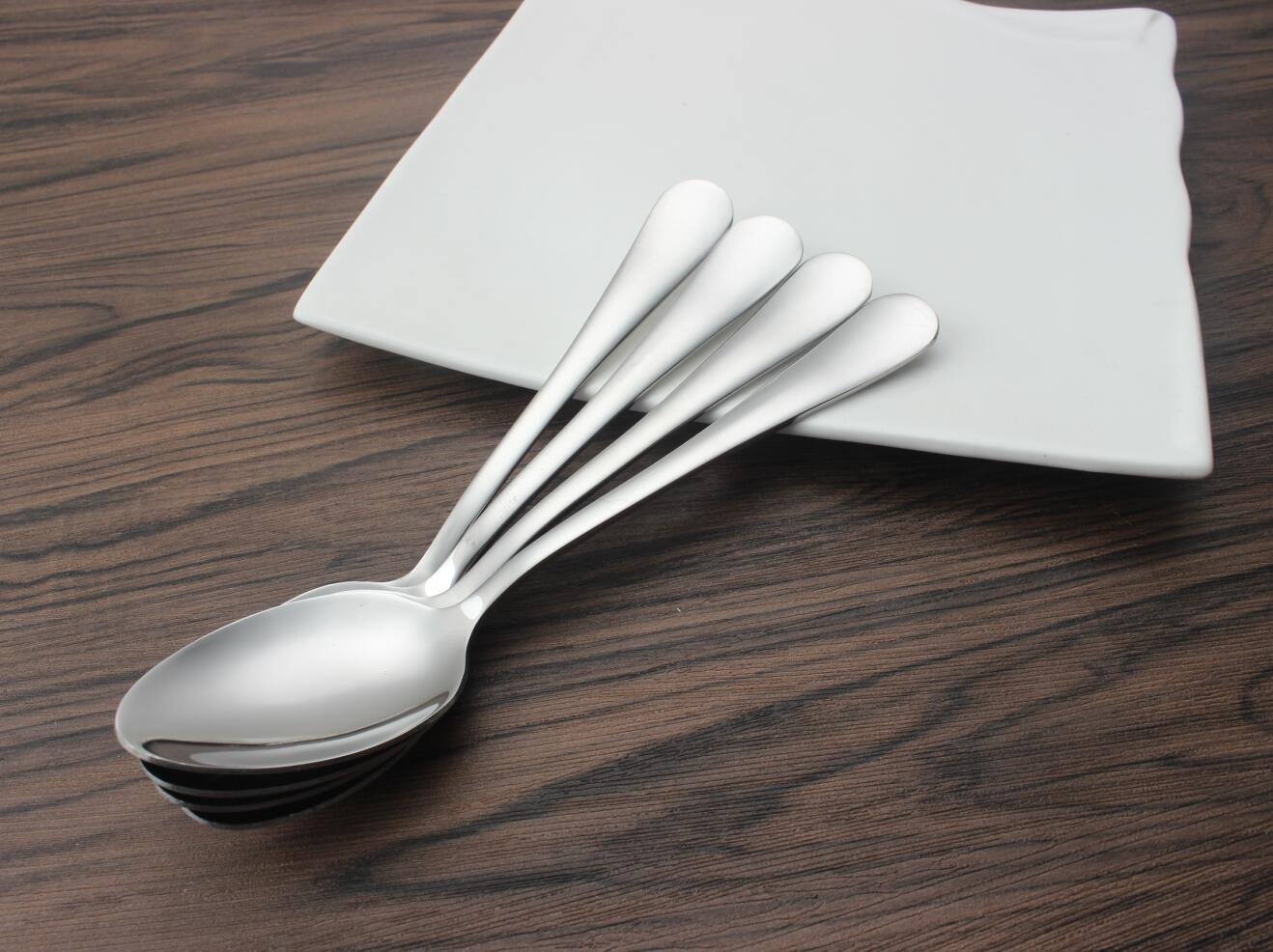 KINGSUPER Stainless Steel Table Soup Spoon(Set of 6)