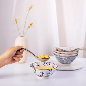Ceramic Soup Spoon 4 pcs Hand-Made