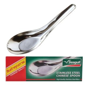 stainless chinese soup spoons, 12 pc #iso9001