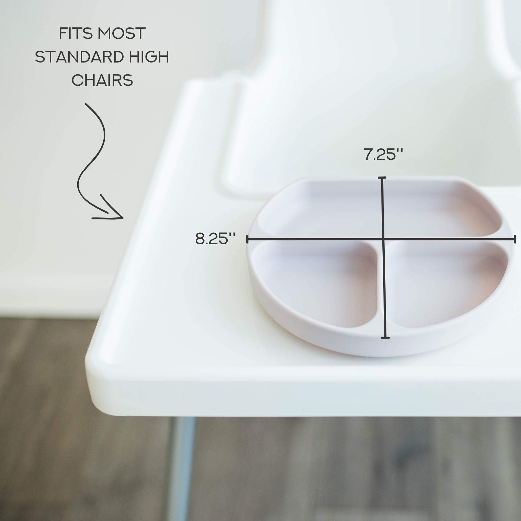 Simka Rose Silicone Baby Feeding Set for Baby and Toddler, Baby Silicone Bowl and Plate with Suction, Baby Led Weaning Spoon, BPA Free - Dishwasher and Microwave Safe (Sage)