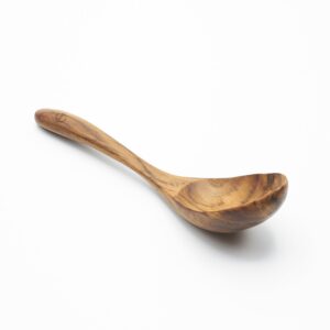 FAAY - Teak Soup Spoons, Chinese Style, Handcraft from High Moist-resistance Teakwood | Healthy Wooden Spoon, Cutlery, Flatware