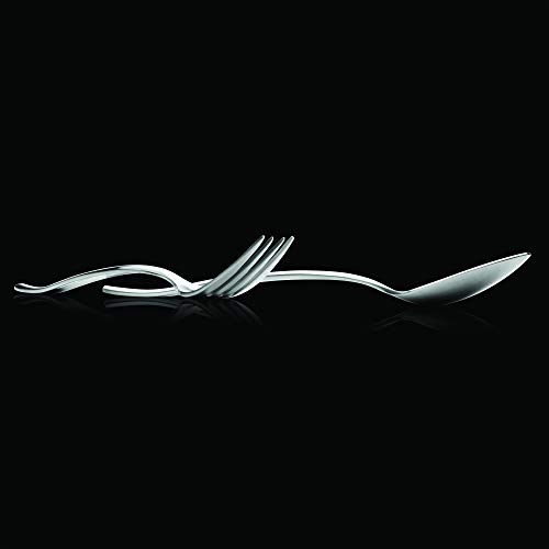 Gourmet Settings 20-Piece Silverware Soprano Collection Polished Stainless Steel Flatware Sets, Service for 4, Kitchen Cutlery Utensil Knife/Fork/Spoons, Dishwasher Safe