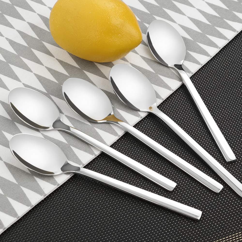 Doryh 12-Piece Stainless Steel Teaspoons, Small Dessert Spoon, Children Spoons