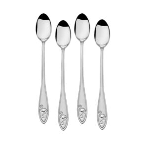 towle living flamingo iced beverage spoons, set of 4, stainless steel