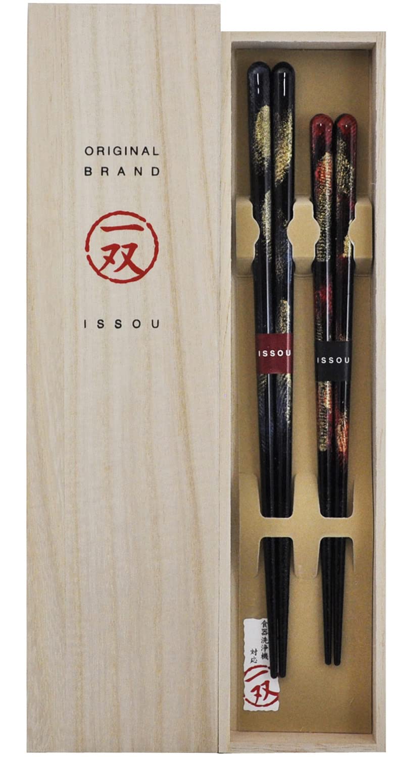 Ishida Chopsticks - Large: 9.1 inches (23 cm), Small: 8.1 inches (20.5 cm)