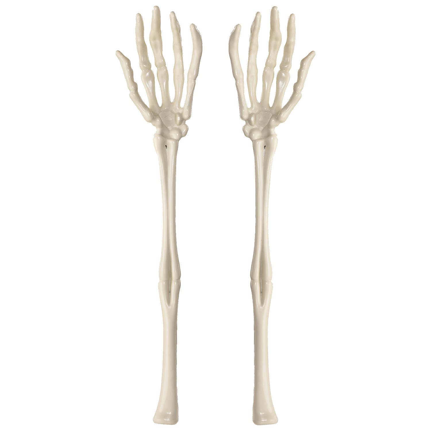 Amscan Boneyard Serving Skeleton Hands | Food Table Decorations for Halloween Party | Haunted House Cemetery, Salad Tongs