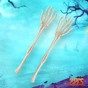 Amscan Boneyard Serving Skeleton Hands | Food Table Decorations for Halloween Party | Haunted House Cemetery, Salad Tongs