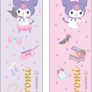 Tee's Factory Sanrio Happiness Girl Kuromi Bamboo Chopsticks Set of 2, 8.3 inches (21 cm)