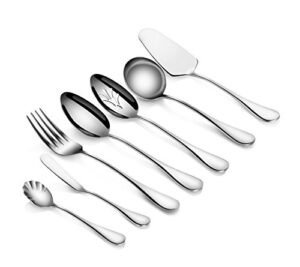 artaste 18/10 stainless steel elegant serving & hostess flatware sets (7-piece hostess set)