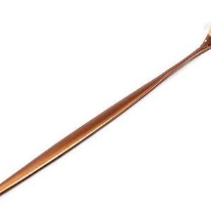 Pure Copper Stirring Spoon, Copper Tableware, Bar Spoon, 10 inch, Pure Copper, Heavy Gauge, Hand Forged (Copper)