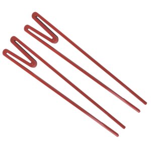 JapanBargain 2213, Reusable Training Chopsticks Plastic Connected Chopsticks Helper for Adult and Children, Red, 2 Pair
