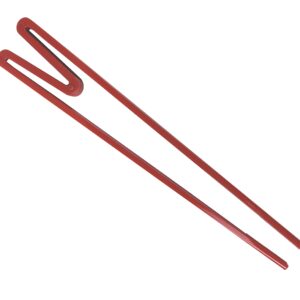 JapanBargain 2213, Reusable Training Chopsticks Plastic Connected Chopsticks Helper for Adult and Children, Red, 2 Pair