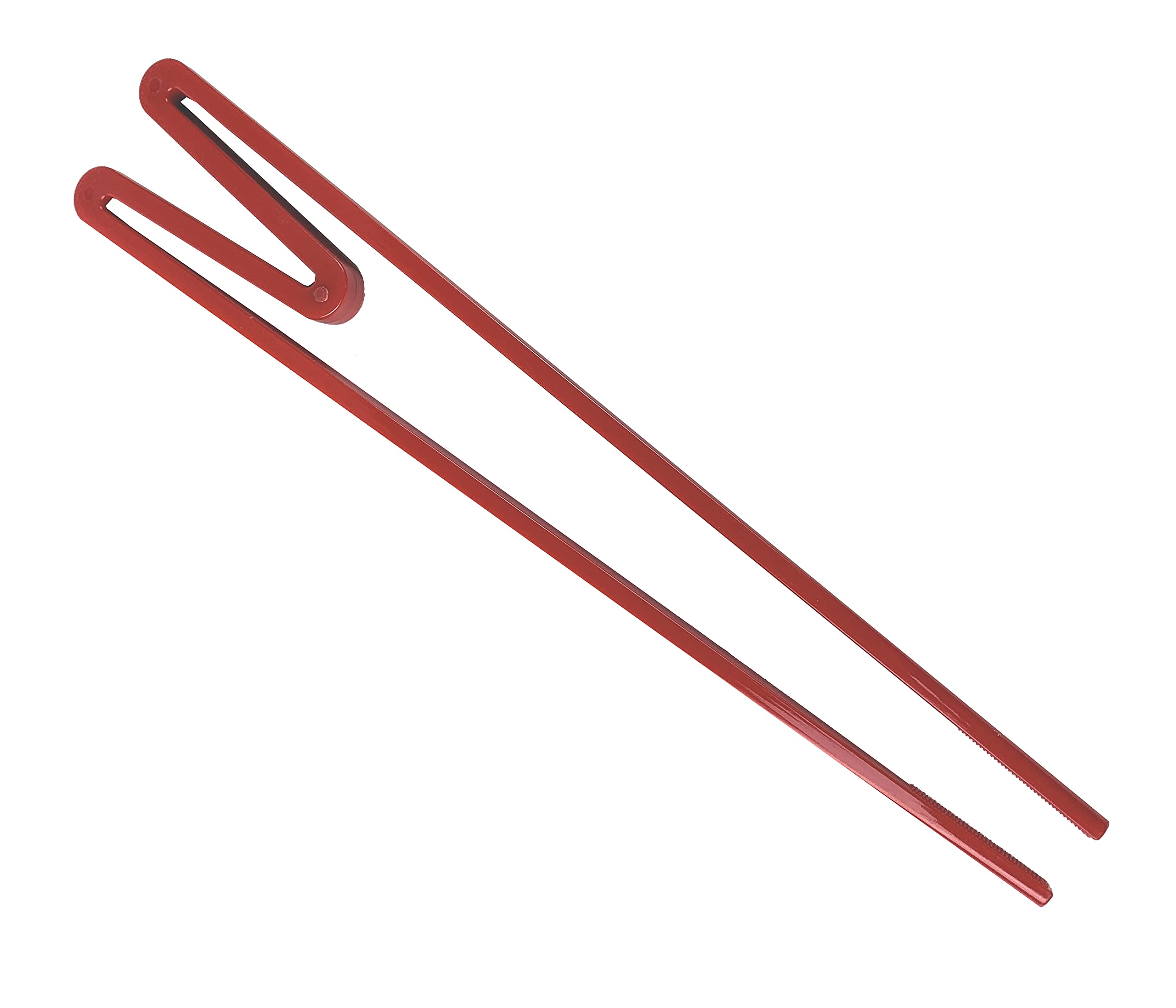 JapanBargain 2213, Reusable Training Chopsticks Plastic Connected Chopsticks Helper for Adult and Children, Red, 2 Pair