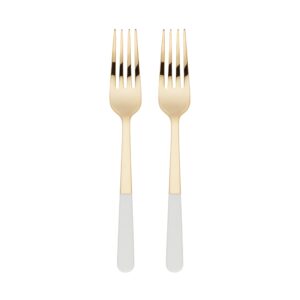 kate spade new york love 2-piece tasting fork set, 0.40 lb, metallic