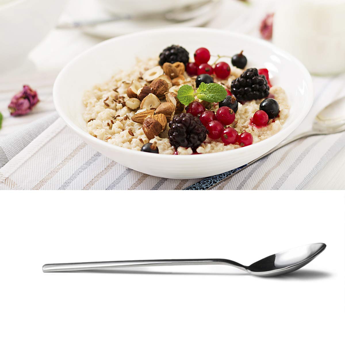 I Cerealsly Love You Spoon Engraved Stainless Steel Funny Cereal Spoon for Cereal Lover, Girlfriend,Wife,Husband,Boyfriend,Fiancé,Fiancée - Perfect Birthday,Valentine,Anniversary,Christmas Gifts